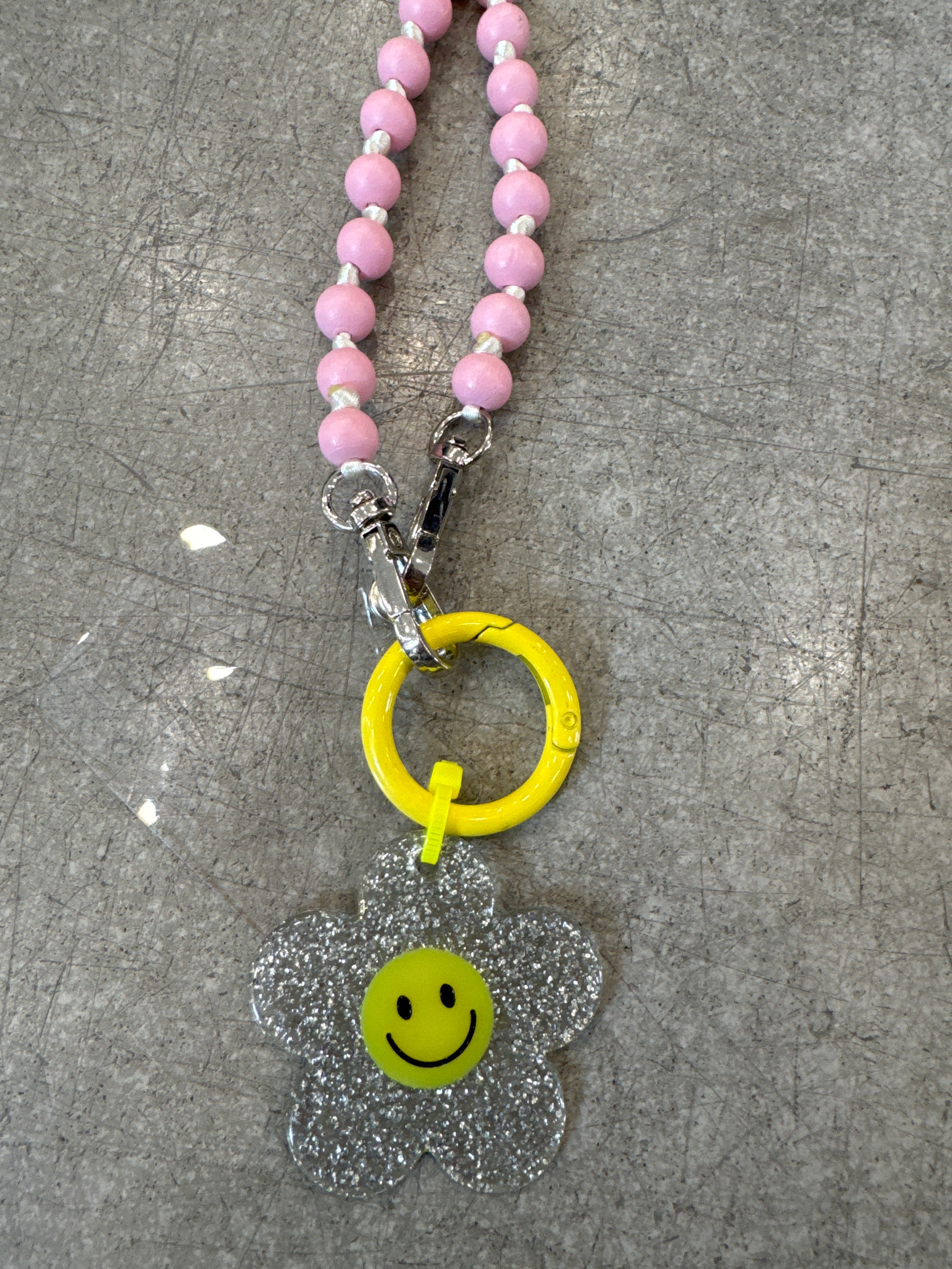 Handykette Blume Smiley