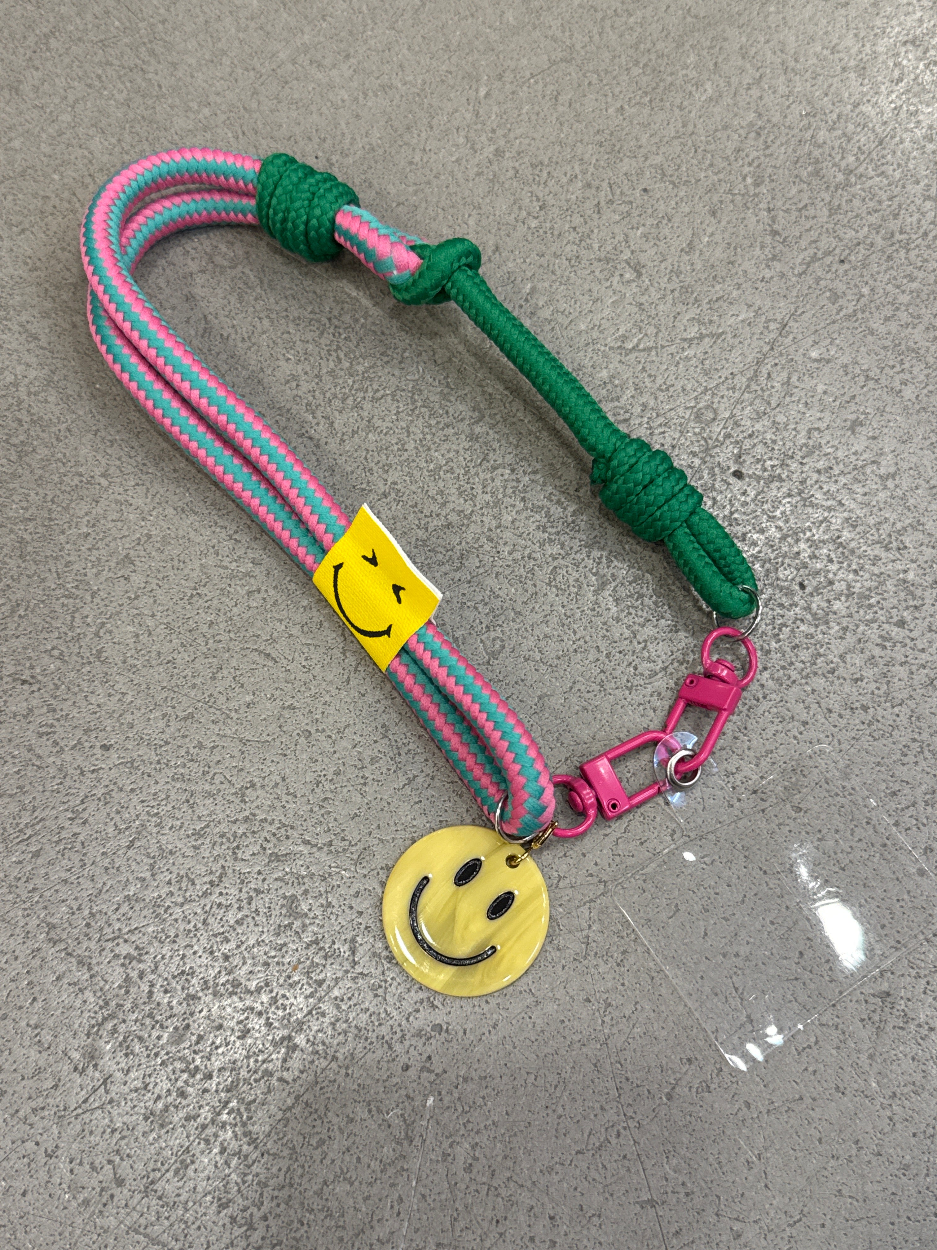 Handykette Smiley Knoten