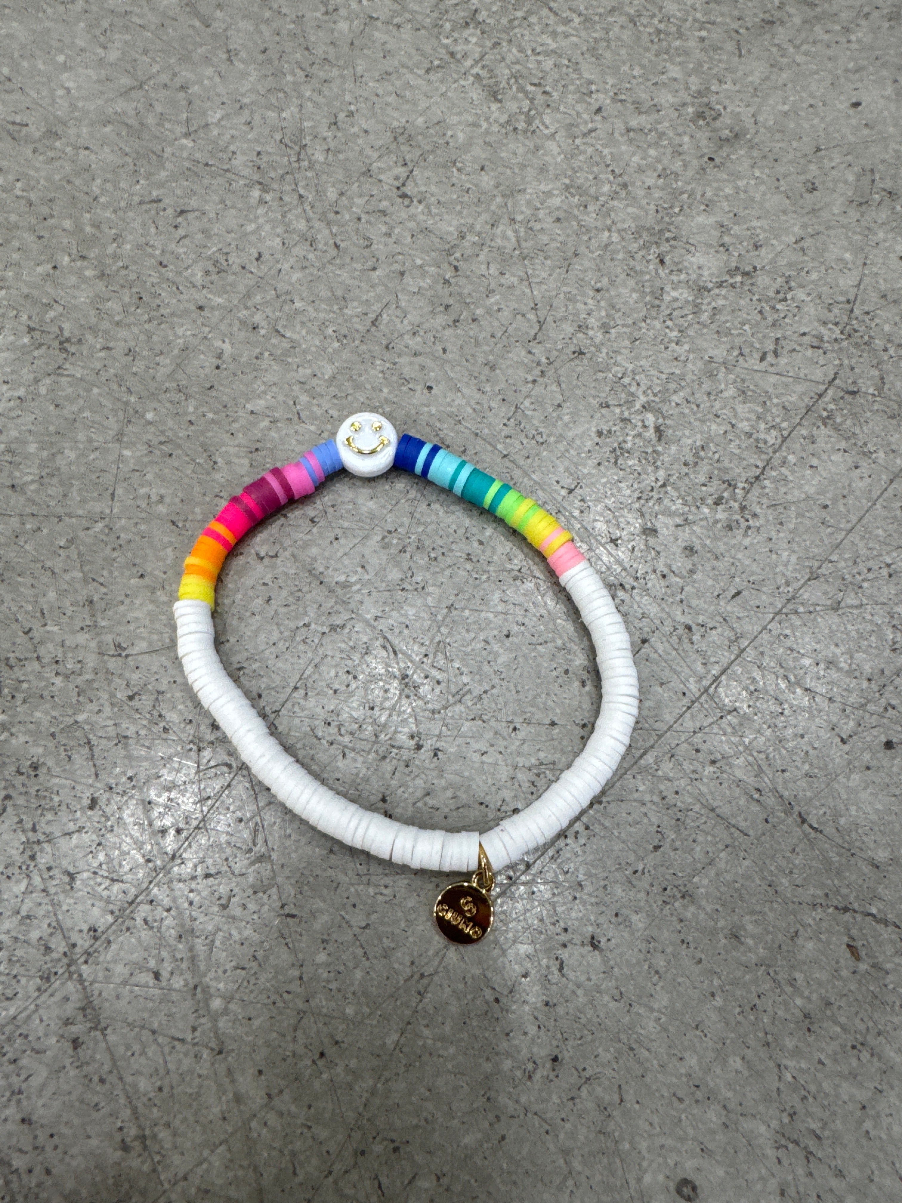 Armband Smiley bunt