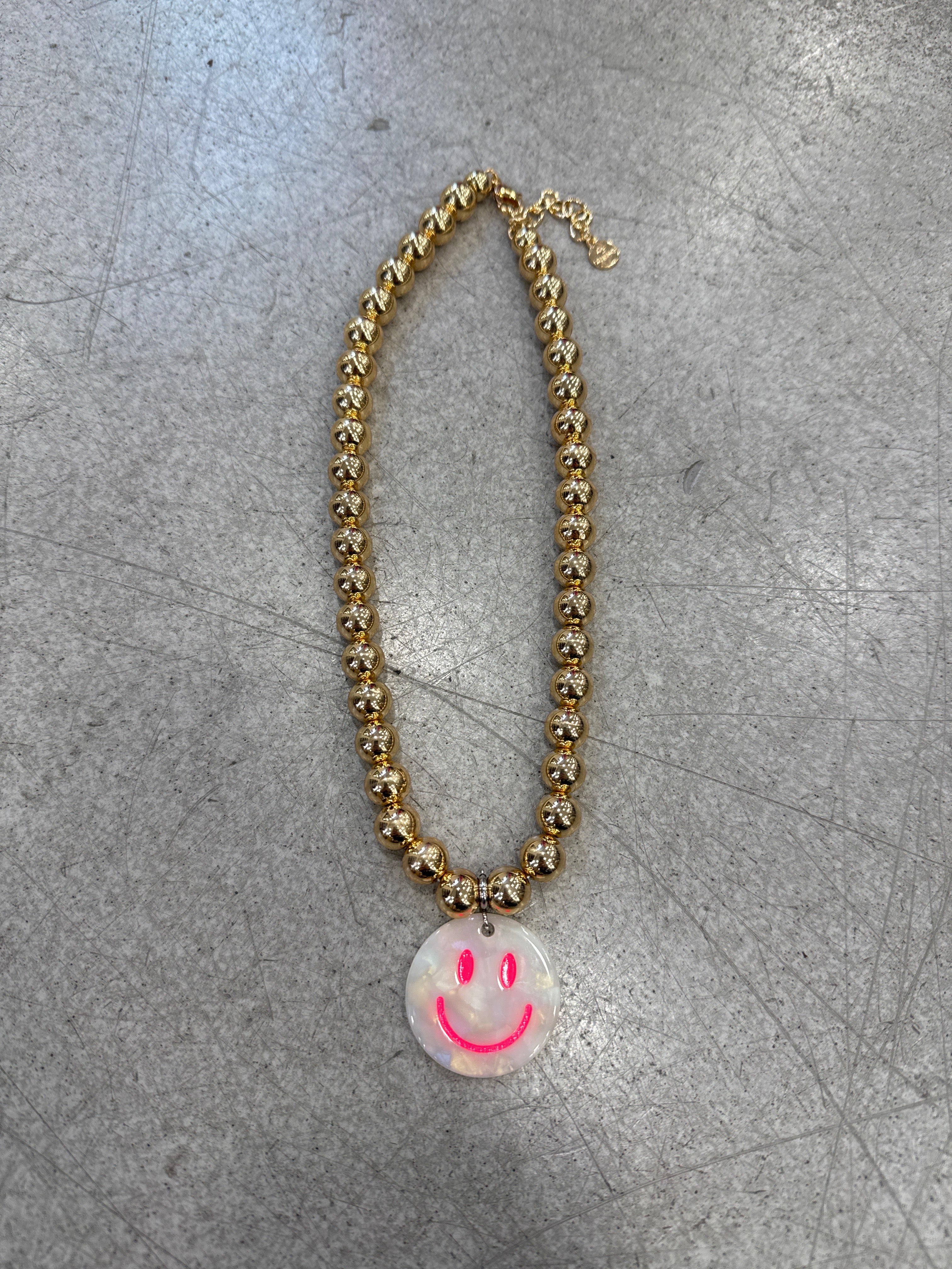 Kette Smiley pink