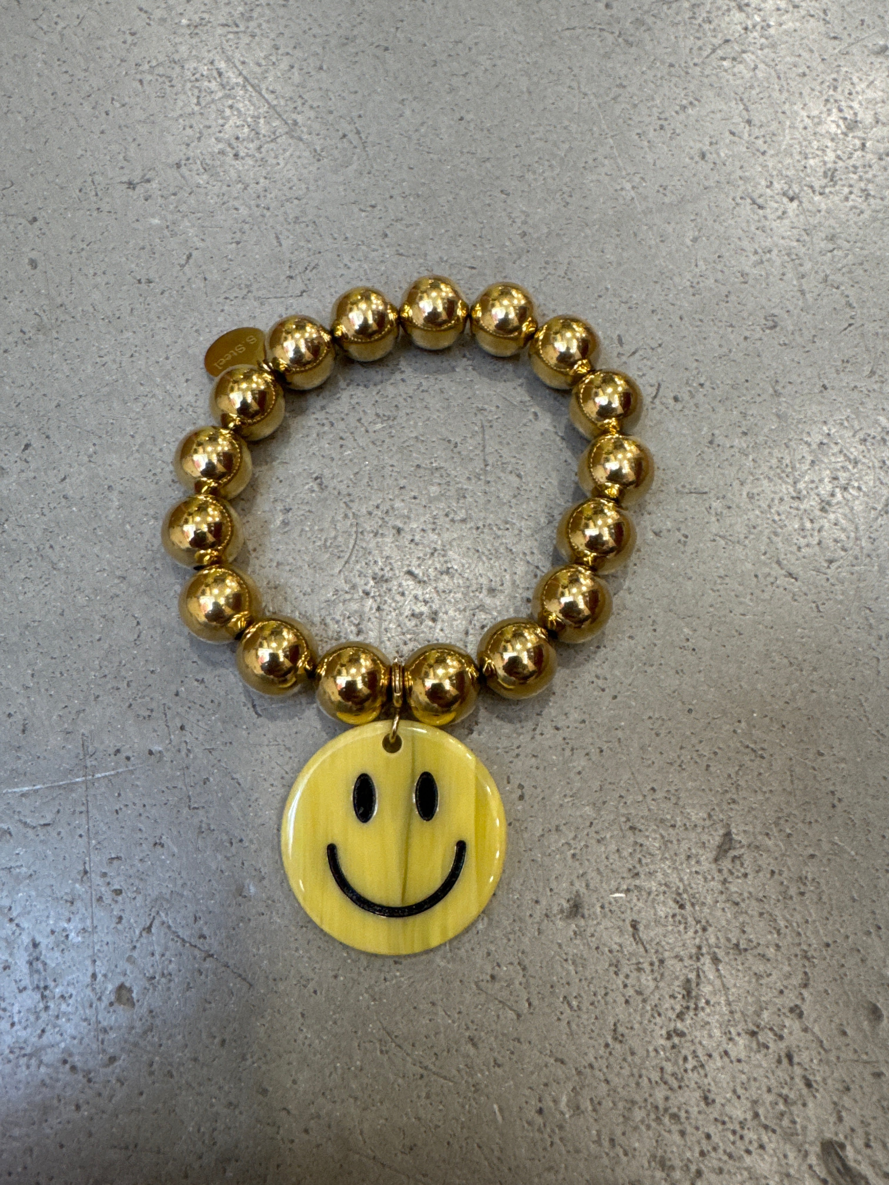 Armband Smiley Gold