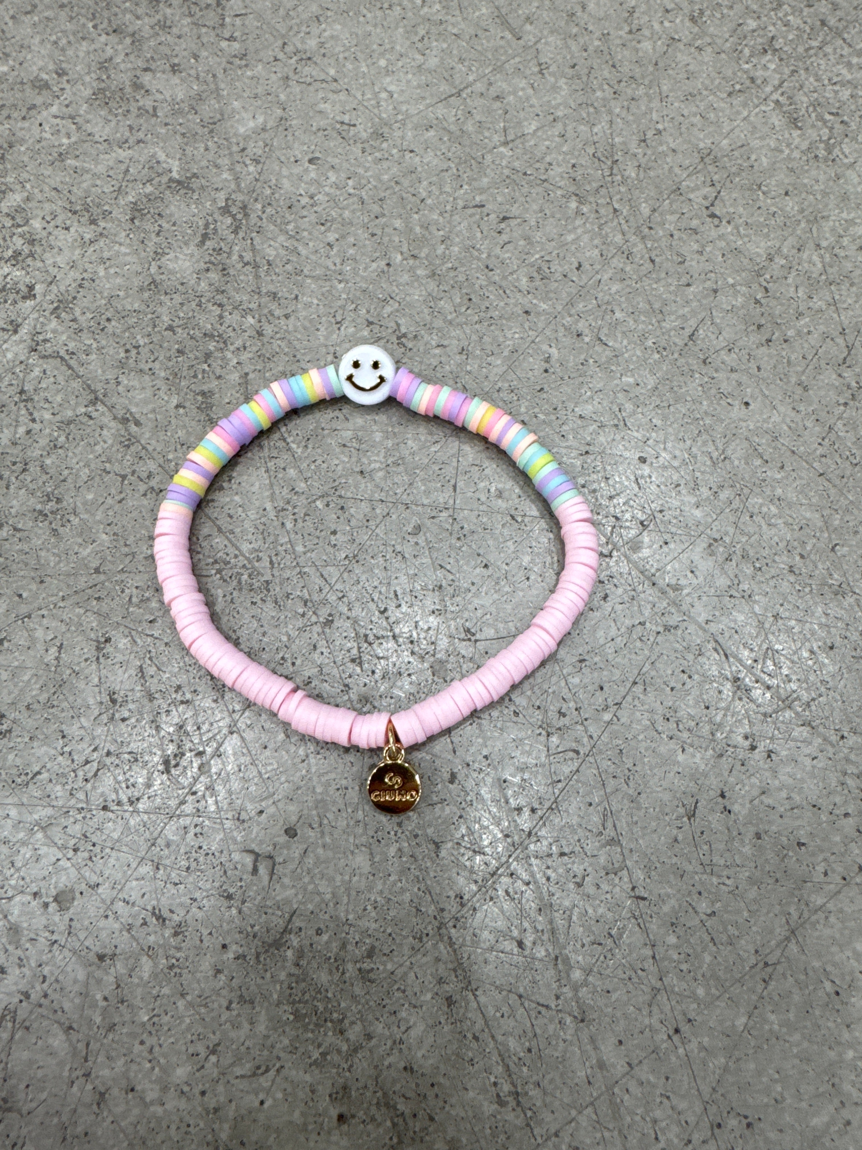 Armband Smiley bunt