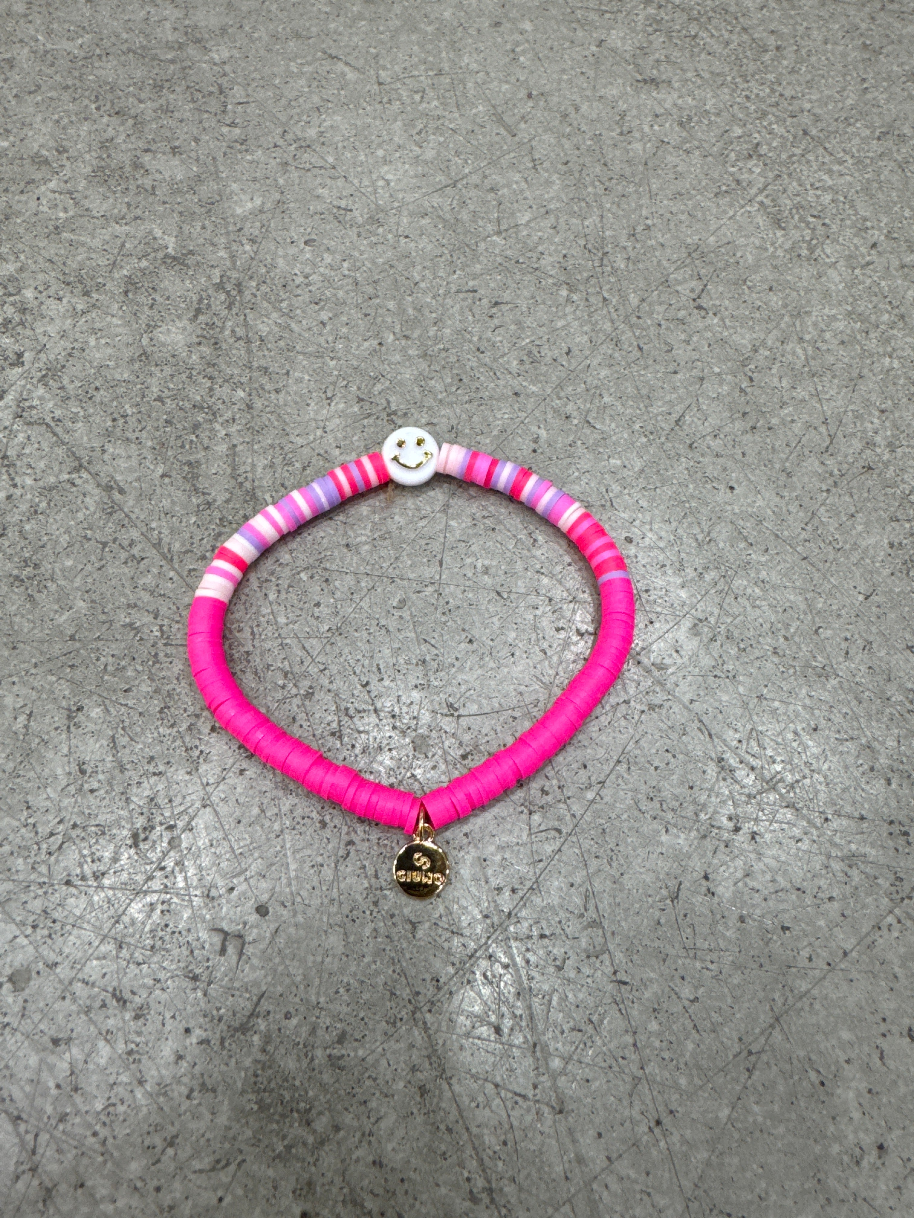 Armband Smiley bunt