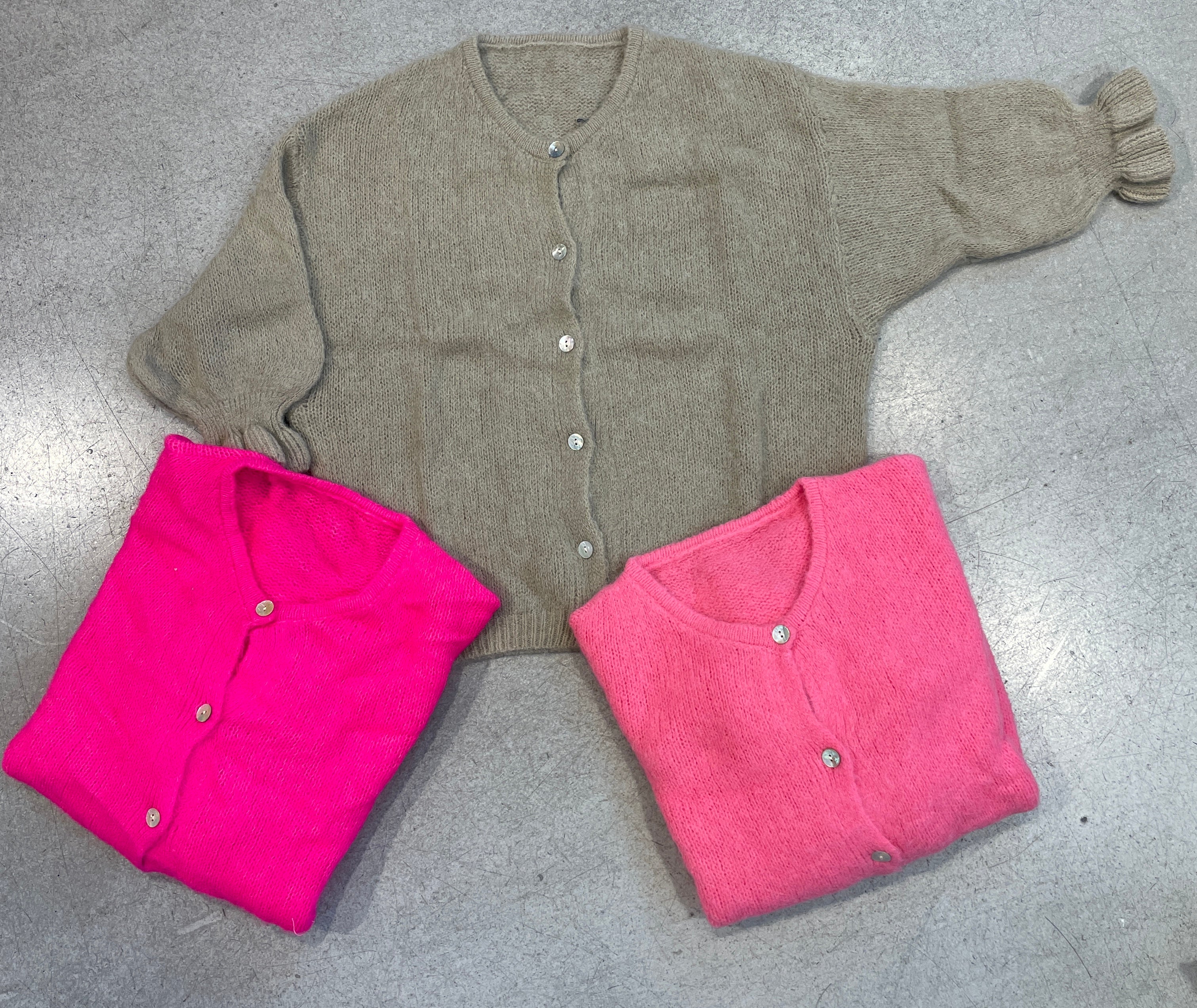 Jacke Cardigan Rüsche