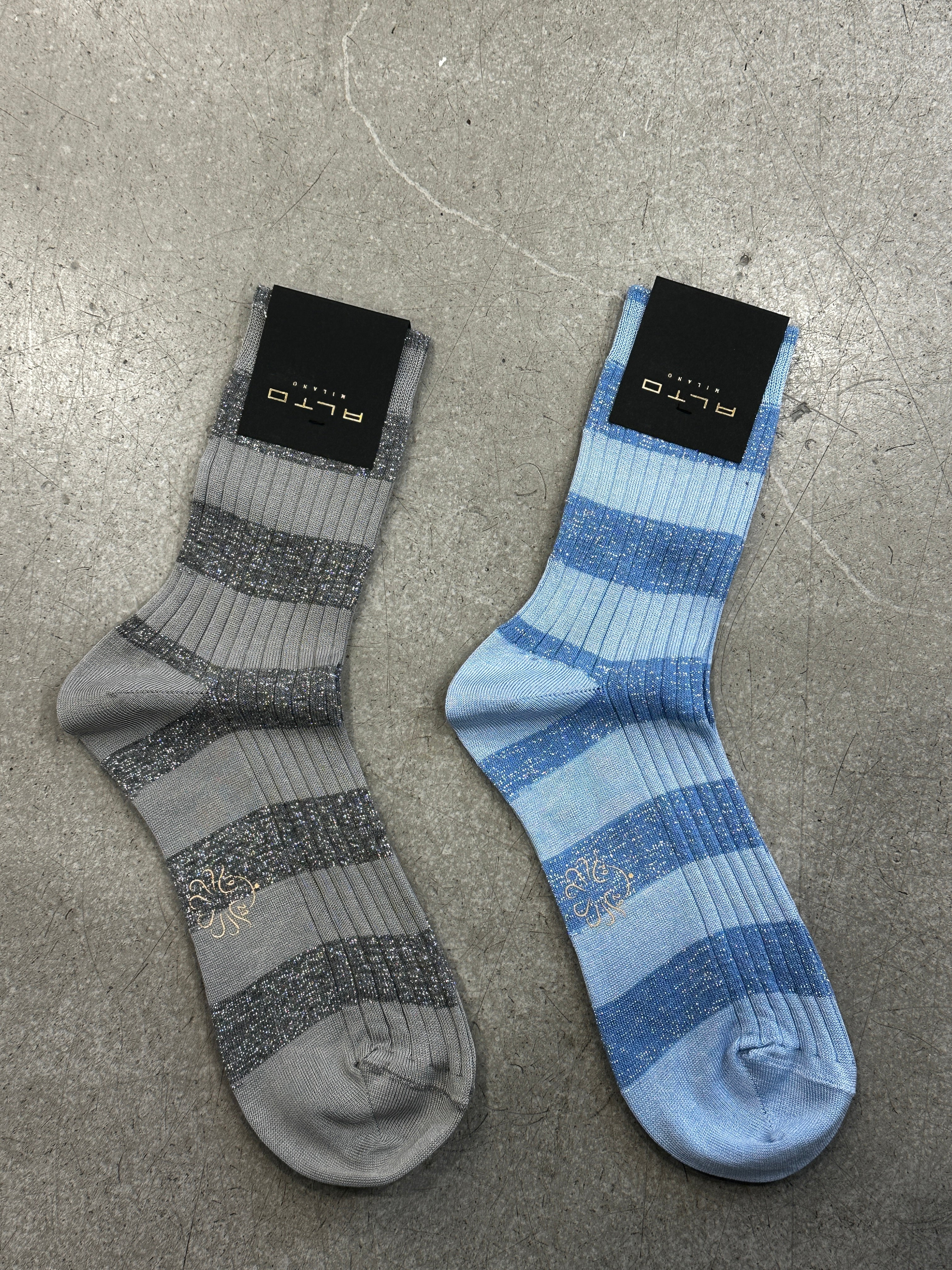 Socken Alto Stripe Glitzer