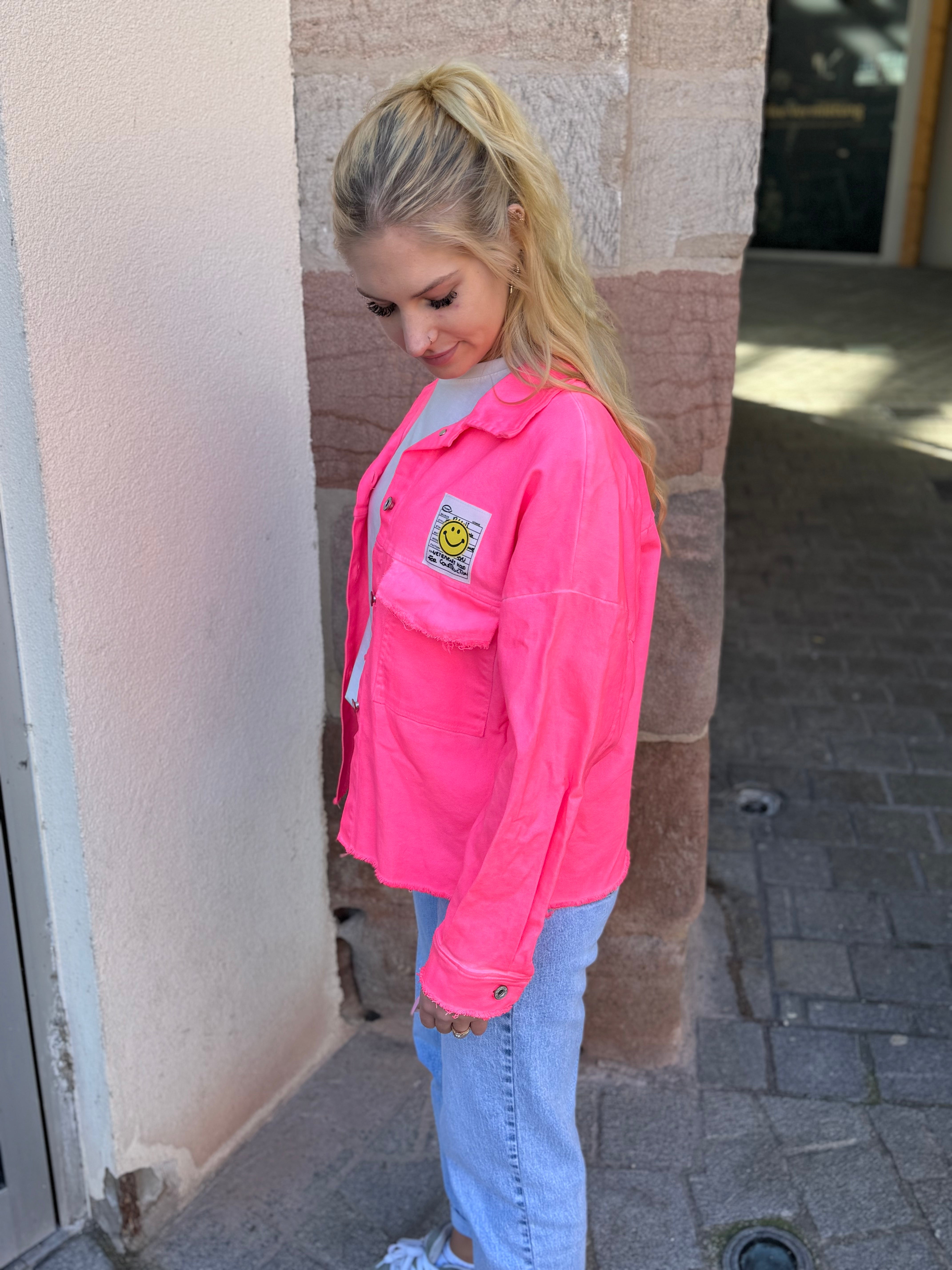 Jacke Smiley Neon