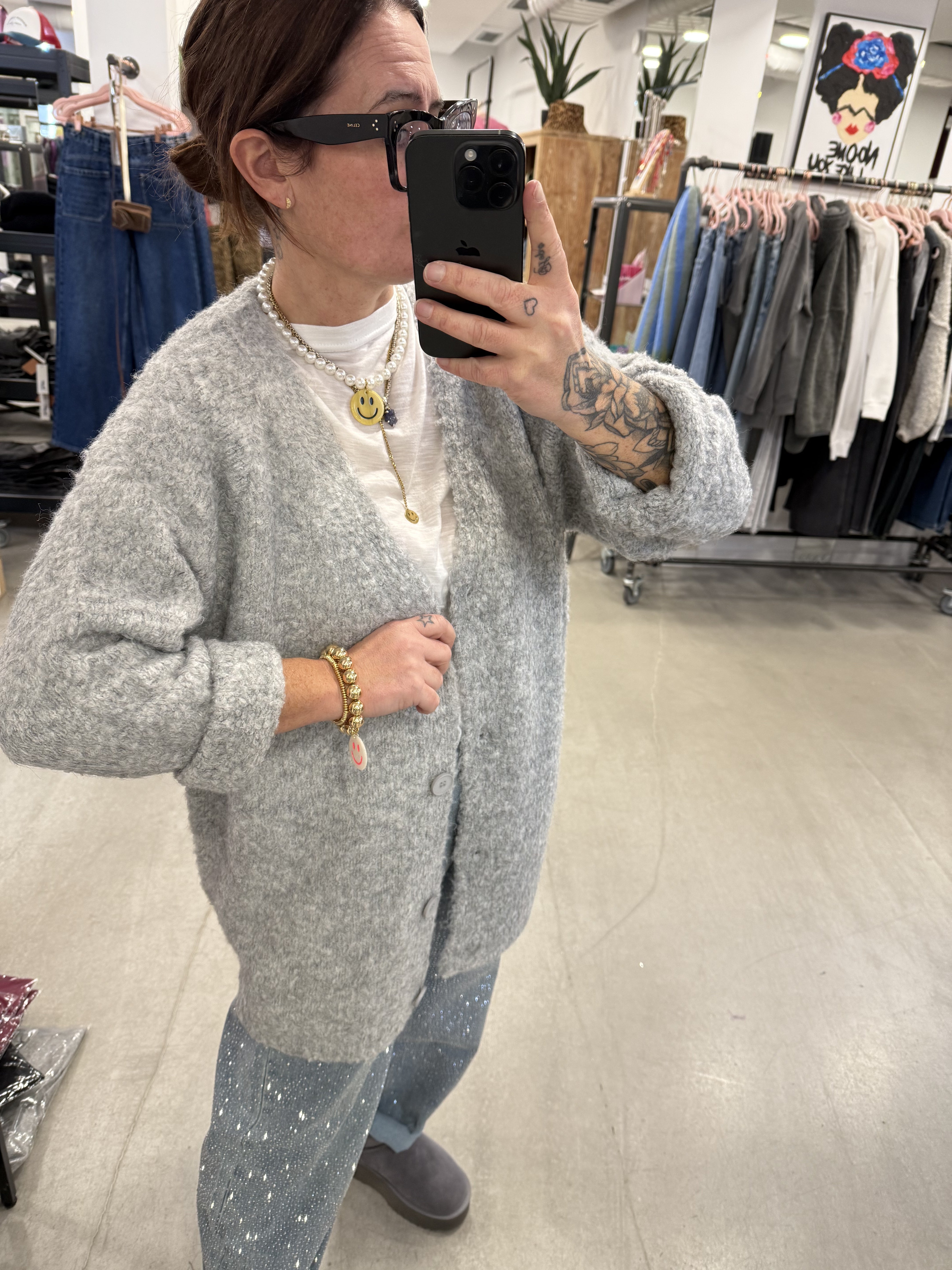 Cardigan Oversize Boucle