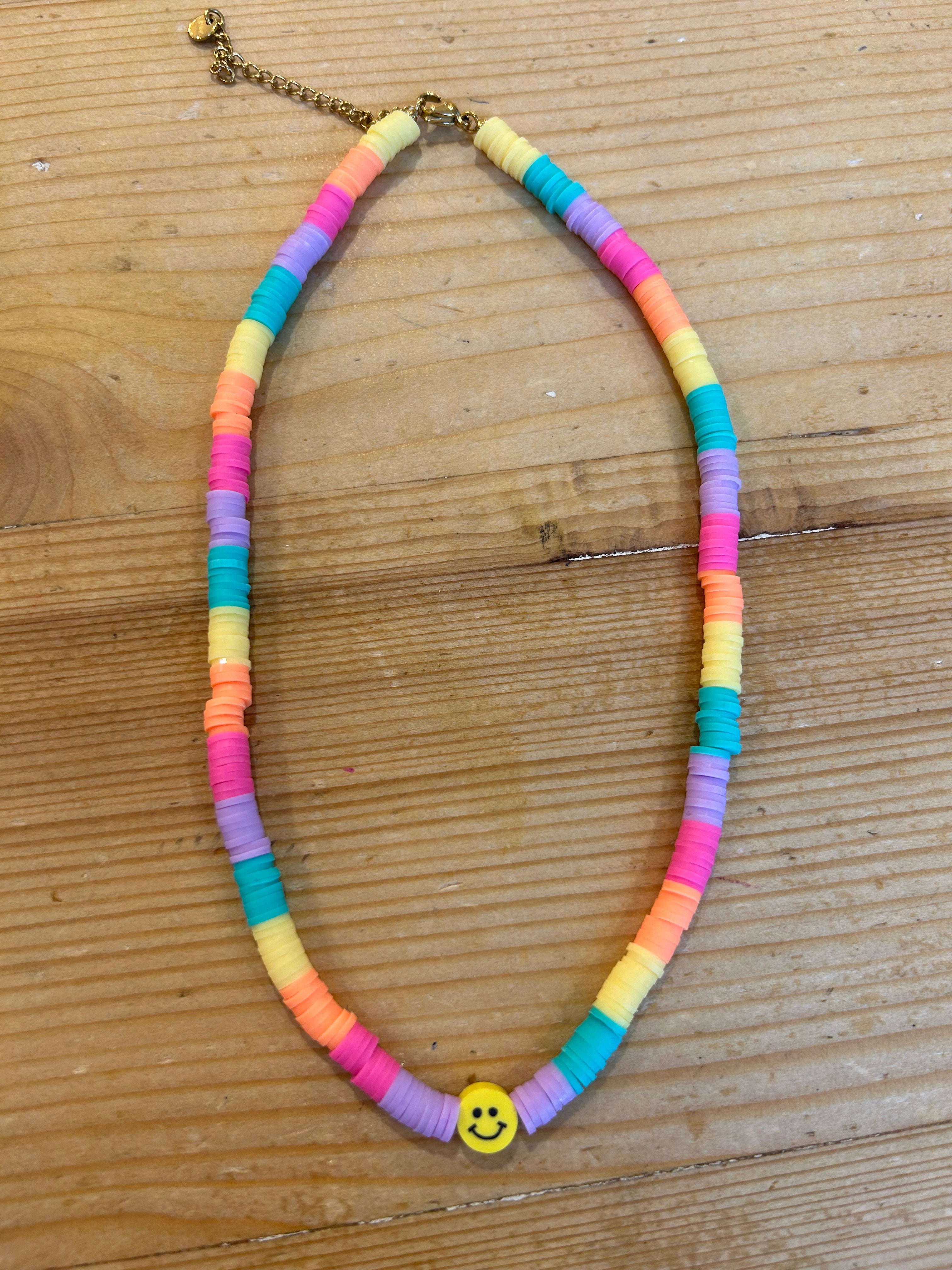 Kette Smiley Rainbow