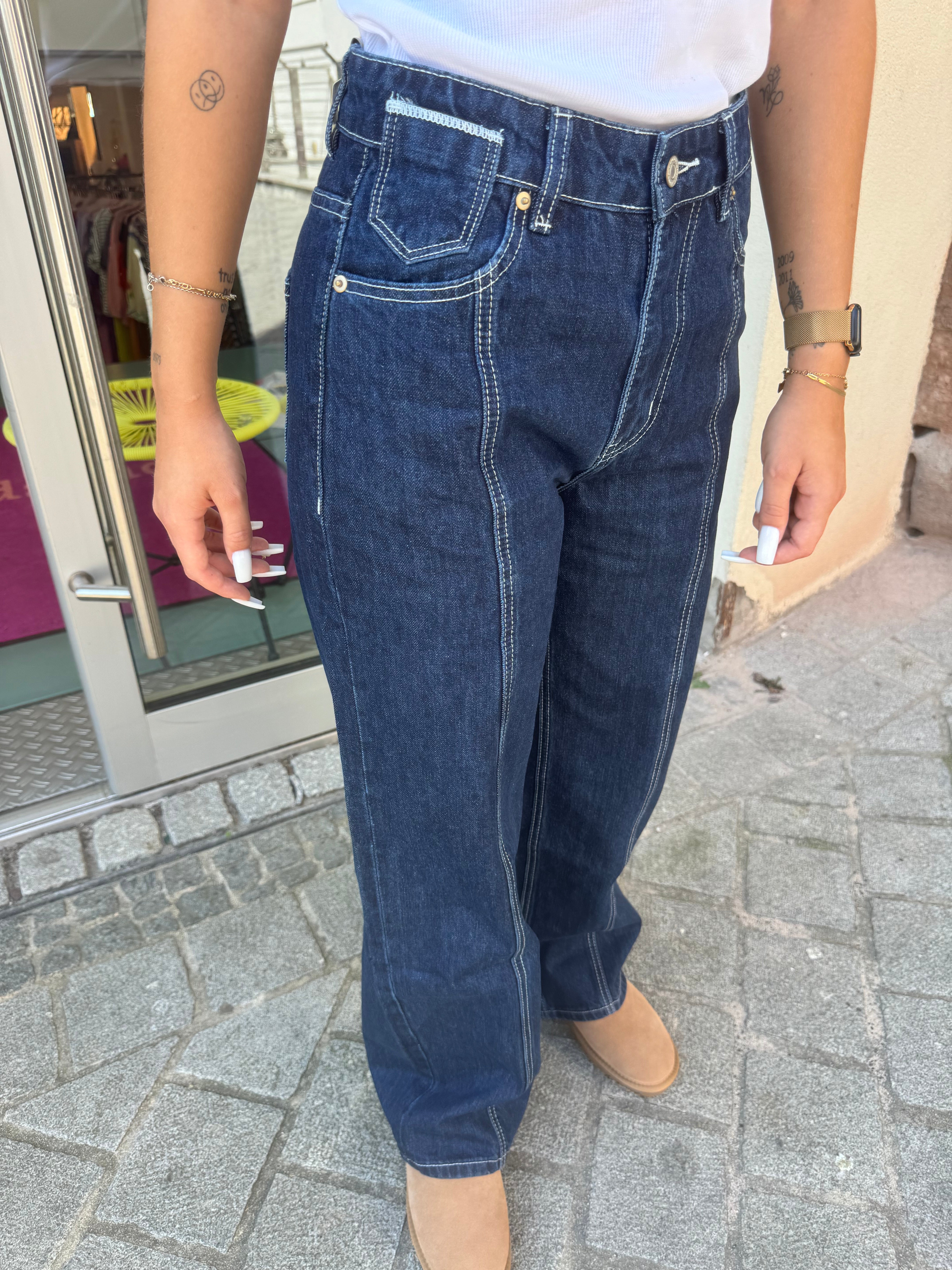 Hose Jeans Dark Blue